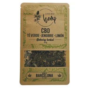 Infusión CBD, Té Verde, Jengibre y Limón